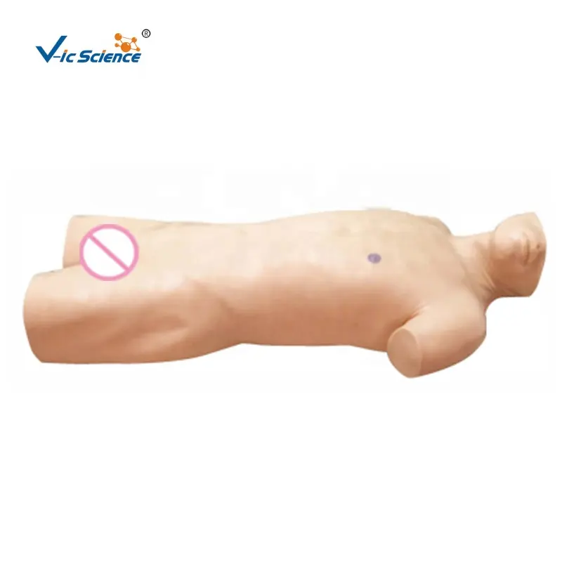 medical model soft realistic abdominal puncture training model of abdominal mobility dullness training manikin
