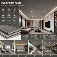 Panel de Techo de PVC Blanco al por Mayor, Panel Decorativo Impermeable para Techo y Pared Interior