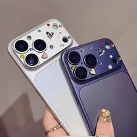 Protector de Lente de Cámara Premium Love Diamond para iPhone 17 Pro Max, Cristal Templado para Teléfono Móvil, Película Protectora con Arcoíris y Lente Metálica Brillante