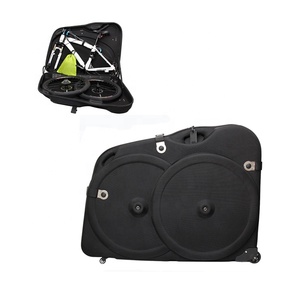 Saco personalizado de quadro de bicicleta de viagem, caixa dura com rodas de eva preta da estrada - Product Image 4