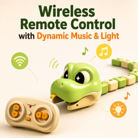 Jouet interactif RC Serpent Gourmand à connexion magnétique, animal électronique, jouets éducatifs STEM pour enfants, coffret cadeau