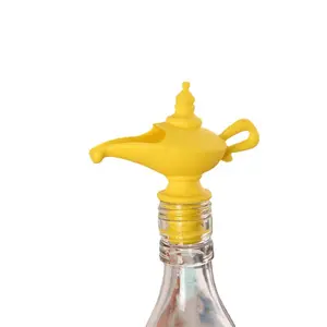 Lamba şekilli anti taşma şişe üst meme adaptörü yeniden silikon su şişe kapağı