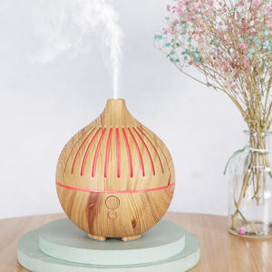 Difusor de aroma Jcsy, humidificador ultrasónico de 180 ml, diseño de grano de madera para uso doméstico y comercial, alimentado por USB - Product Image 2