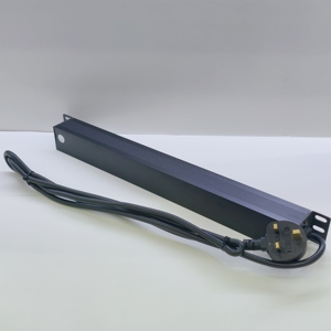 1U 19 Inch Metal 8 Outlet Mountable Power Strip 13A 8 Way Metal UK PDU for <b>Cabinet</b> - Product Image 5