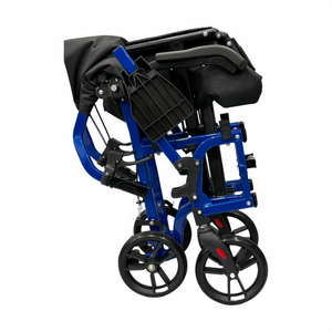 Sedia a Rotelle Pieghevole Leggera MZU, Telaio Ripiegabile, Adatta per Adulti e Anziani, Carrello da Viaggio Compatto - Product Image 4