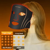 Masque LED à lumière rouge en gros d'usine, sept couleurs, masque facial à lumière rouge, masque photonique tendance pour femmes, appareil de masque à lumière rouge