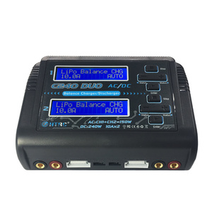 Cargador de Baterías HTRC RC Balance C240 DUO AC 150W / DC 240W 10A para Cargar Baterías Inteligentes LiPo, LiFe, Lilon, LiHV, NiCd, NiMh, Pb - Product Image 6