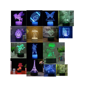 Personalizado Anime Demon Slayer Dragon-Balls 3D Night Touch Control remoto Colorido Decoloración Lámpara de <span class=keywords><strong>noche</strong></span> Luz creativa - Product Image 1