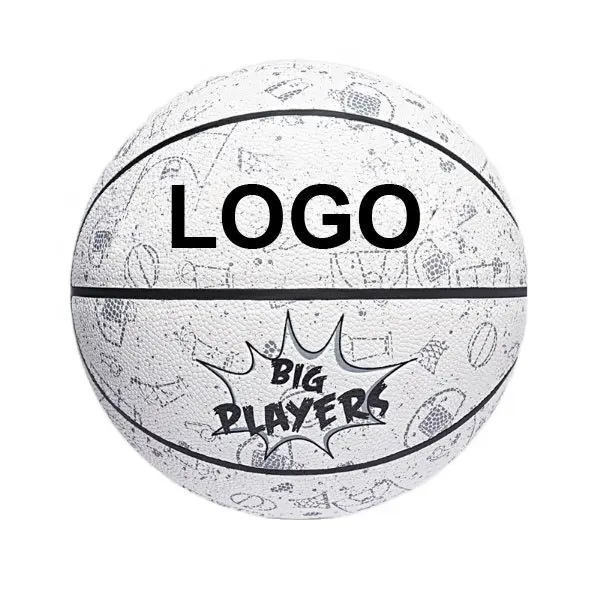 Customized Logo PU Basketballs Street - Indoor Outdoor for Men Women Youth College Basketball Size 5-6-7 Basketball 27.5 28.5