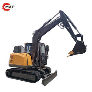 Excavadora sobre orugas hidráulica pequeña de 6 toneladas para la construcción de plantas Buen estado Bomba de motor Caja de cambios Componentes de núcleo en stock - Product Image 1