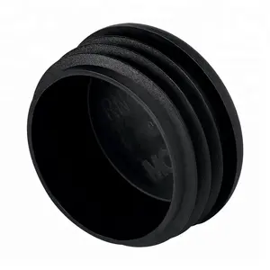塑料黑色管塞圆形柱端盖76毫米89毫米圆形塑料钢端塞
