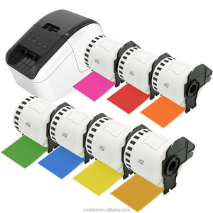 Rollo de etiquetas de envío de papel térmico <span class=keywords><strong>Brother</strong></span>, 62mm X 30,48 M, compatible con impresoras de etiquetas <span class=keywords><strong>Brother</strong></span> DK 22205 y <span class=keywords><strong>QL</strong></span>, - Product Image 1