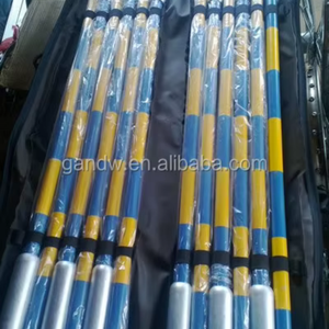 Profesional de alta calidad de 12 polos plegado mascota perro agilidad entrenamiento Slalom equipo tejido polos - Product Image 6