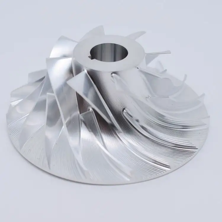 JIYAN OEM Customize 5 Axis Precision CNC Machining Machined Stainless Steel Aluminum Titanium Centrifugal Impeller