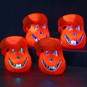Venta Caliente: Decoraciones de Halloween para Interiores SouthPeak, 24 Piezas, Linternas de Calabaza LED Coloridas, Reutilizables, Duraderas, para Truco o Trato - Product Image 3