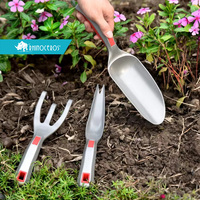 Ensemble d'outils de jardin en alliage d'aluminium léger multi-usages OEM avec cultivateur de plantation, désherbeur et transplanteur