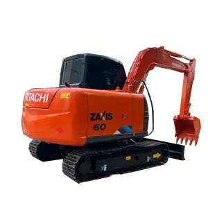 Excavadora Hitachi de alta calidad ZX60 ZX50, retroexcavadora multifunción, excavadora usada, Hitachi ZX60 barata para enviar topadora