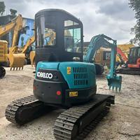 Excavatrice Kobelco Sk35 de haute qualité, 3,5 tonnes, d'occasion, hydraulique, mini pelle Sk35sr, Kobelco Sk35, cabine équipée