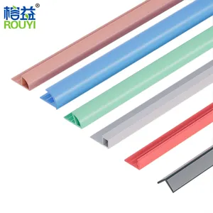 Atacado Fábrica Curva Externa Canto Borda De Plástico Telha Acessórios Borda Decorativa Proteção Side Trim PVC Tile Trim