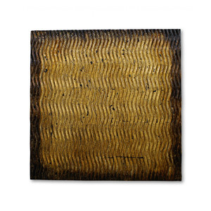 HMS 36 \ "X 36 \" X 1 \ "legno grezzo Look parete quadrata Art finitura argento segni da parete in legno - Product Image 2