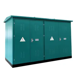 Subestação compacta externa do transformador de distribuição de energia 200KVA 315KVA 400KVA até 2.5 MVA combinação 6.6KV 11KV 33KV