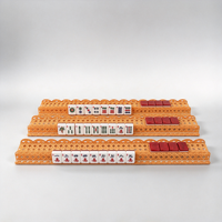 Support magnétique ondulé en acrylique pour Mahjong, poussoir de tuiles en bambou creux, organisateur lisse pour jeu de Mahjong américain
