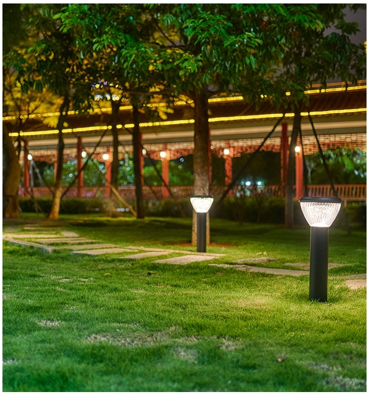 Moderno impermeable al aire libre en una iluminación integrada Post vía Led luz Solar del jardín
