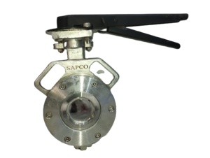SAPCO Acero Fundido Tipo Manual 150 #   Válvula de Disco SS Accionada por Palanca EPDM/Asiento para Agua, Aceite, Gas y Aire - Product Image 3