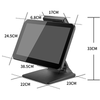 Terminal Pos All-in-One Tablet PC dengan Sertifikat CE Rohs Sistem Pos