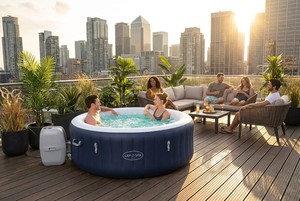 Jacuzzi Inflable Redondo para Interiores Bestway 6001E 1.80m X 66cm <span class=keywords><strong>Lay</strong></span>-<span class=keywords><strong>Z</strong></span>-<span class=keywords><strong>Spa</strong></span> <span class=keywords><strong>Miami</strong></span> <span class=keywords><strong>AirJet</strong></span> SaluSpa - Product Image 5
