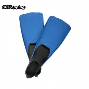 Pinne da Nuoto in Gomma Personalizzate con Design a Onde Multicolore per Allenamento in Piscina e Snorkeling - Product Image 1