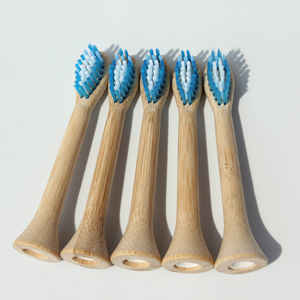Brosse à dents électrique réglable, en bambou naturel écologique - Product Image 1