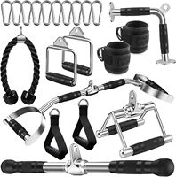 Poignée de barre de musculation CZFIT en polyester durable, capacité de charge de 15 lb, pour entraînement universel de tirage vertical (Lat Pull Down)