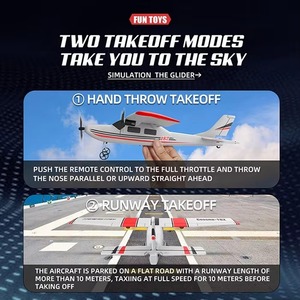 Divertido Avión Eléctrico <span class=keywords><strong>RC</strong></span> de Espuma EPP <span class=keywords><strong>Cessna</strong></span> <span class=keywords><strong>182</strong></span> de 2.4GHz y 2 Canales, Modelo de Avión <span class=keywords><strong>RC</strong></span> con Control Remoto - Product Image 5