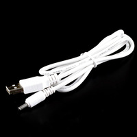Câble audio USB DC3.5 1.35m, blindage en PVC, pour appareil photo, téléphones mobiles, ordinateur, lampe anti-moustiques, petit ventilateur, connecteur 3.5mm