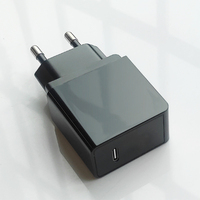 Cargador Rápido de Doble Puerto 20W PD QC3.0, Salida 5V/3A, Entrada 220V para Portátiles y Teléfonos Móviles, Enchufe Europeo, Alimentación de Escritorio