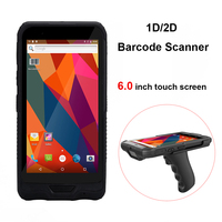 Q66 6 pouces 4G LTE Android 9.0 OS 8 Core Handheld PDA NFC Tablet avec 1D/2D Honeywell Barcode Scanner Robuste Stocké