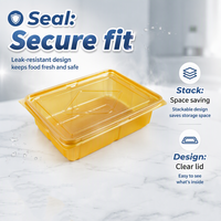 Clear PET Food Grade Cake Pastry Box for Sushi Customizable Bakery Retail Grocery Supermarket Wholesale