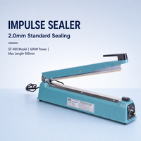 Scelleuse manuelle SF-400 de 400 mm (16 pouces) avec largeur de scellage de 2 mm, corps en fer, pour l'emballage de poudre d'oignon - Commande d'essai