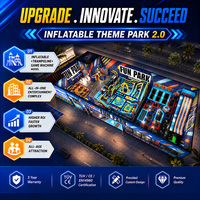Parc d'attractions gonflable intergénérationnel de nouvelle génération, combinant aire de jeux intérieure et machine de jeu pour centre de divertissement familial