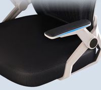 Chaise de bureau en maille pour la maison, le bureau ou le dortoir, avec dossier confortable, réglable, pivotante, ergonomique, pour une utilisation prolongée, légère
