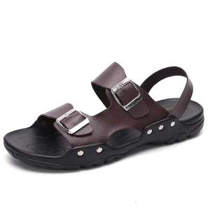 Greatshoe personalizado italiano absorción de impactos hombres sandalias de cuero para hombre 2020 - Product Image 6
