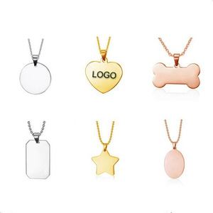Biểu tượng tùy chỉnh tên Kim Loại trống thép không gỉ bạc đen Rose Gold <span class=keywords><strong>Dog</strong></span> Tag - Product Image 3