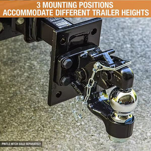 AMBITION <span class=keywords><strong>Crochet</strong></span> de remorquage personnalisable à plusieurs positions, 3 positions, montage sur <span class=keywords><strong>crochet</strong></span> à rotule, récepteur de 2 pouces, tige de 9 pouces, robuste - Product Image 4