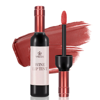 YNCOS végétalien nourrissant changement de couleur vin lèvre teinte mordu lèvre maquillage bouteille de vin vin rouge vin brillant à lèvres