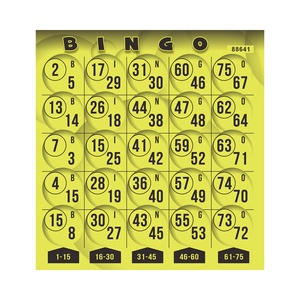 Papel de Juego de Bingo Clásico con Números de la Suerte, Impresión Reciclable, con Impresión de Tarjetas, Venta al por Mayor de Tarjetas de Bingo - Product Image 2