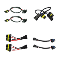 Adaptateur de câblage pour phare de moto et voiture, prise mâle H4 H7 H11 H13 9005 9006 9007 pour ampoule de phare antibrouillard