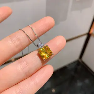 Produsen JUNHENG menjual harta karun warna dengan Eropa dan Amerika Serikat dengan liontin burung kenari kalung elegan wanita