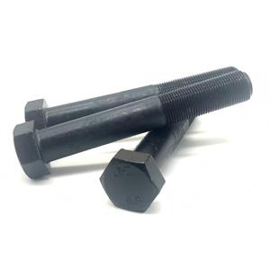 Boulons à tête hexagonale en acier allié oxydé noir pour la fixation des pièces de roues - Product Image 5