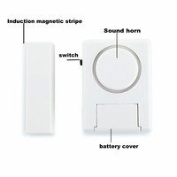 Alarme sans fil pour porte et fenêtre, sirène puissante de 125 dB, système de sécurité domestique DIY, installation facile pour maison/bureau